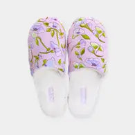 Bath Accessories Company: Floral Slippers